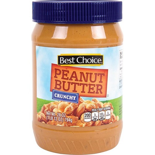 BEST CHOICE PEANUT BUTTERCRUNCHY         28 OZ