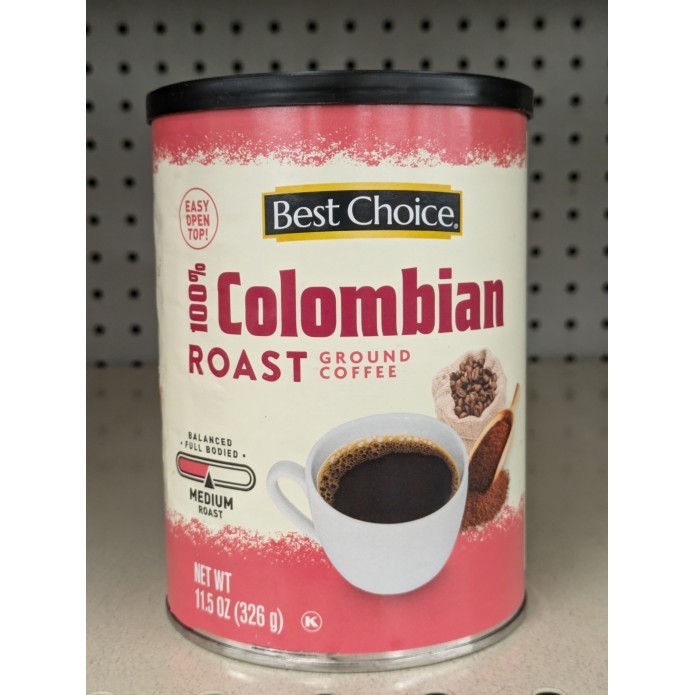 BEST CHOICE COLOMBIAN ROAST              11.5 OZ