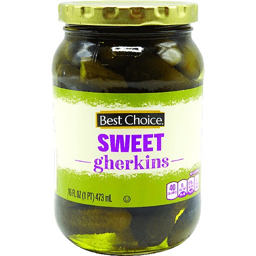 BEST CHOICE SWEET GHERKINGS              16 OZ