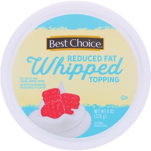 BEST CHOICE WHIPPED TOPPING LIGHT        8 OZ