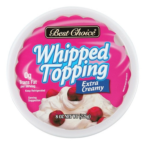 BEST CHOICE WHIPPED TOPPING ORIGINAL     8 OZ
