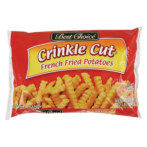 BEST CHOICE CRINKLE FRENCH FRIES         32 OZ