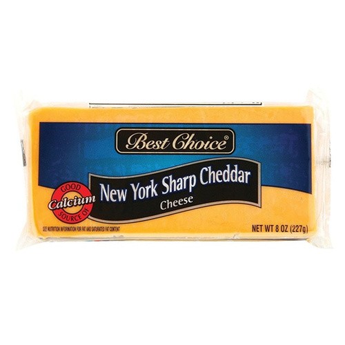 BEST CHOICE SHARP CHEDDAR CHEESE BAR 8 OZ