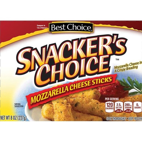 BEST CHOICE MOZZARELLA CHEESE BAR        8 OZ