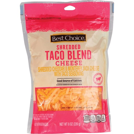 BEST CHOICE SHREDDED TACO BLEND          1 OZ