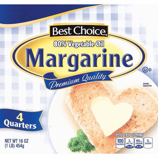 BEST CHOICE MARGARINE QUARTERS           1 OZ