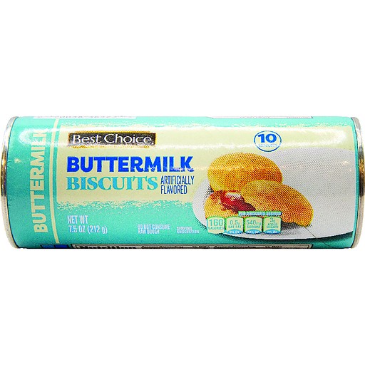 BEST CHOICE BUTTERMILK BISCUITS          7.5 OZ