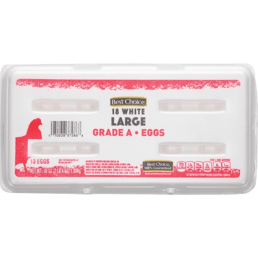 BEST CHOICE EXTRA LARGE EGGS             1 CASE