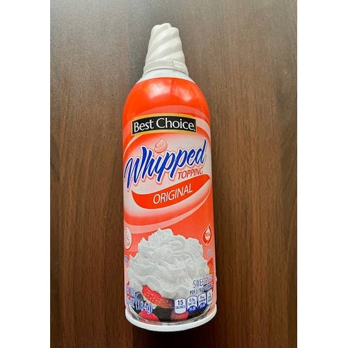 BEST CHOICE WHIPPED TOPPING ORIGINAL     6.5 OZ