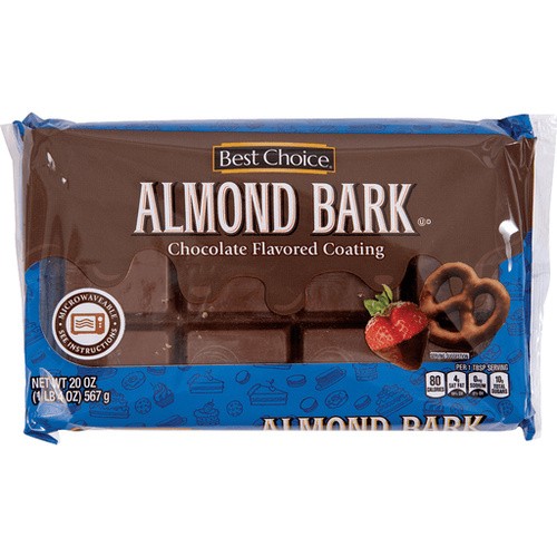 BEST CHOICE CHOCOLATE ALMOND BARK        20 OZ