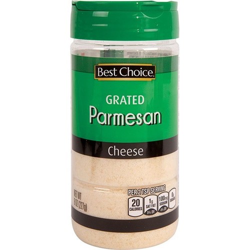 BEST CHOICE GRATED PARMESAN 8 OZ