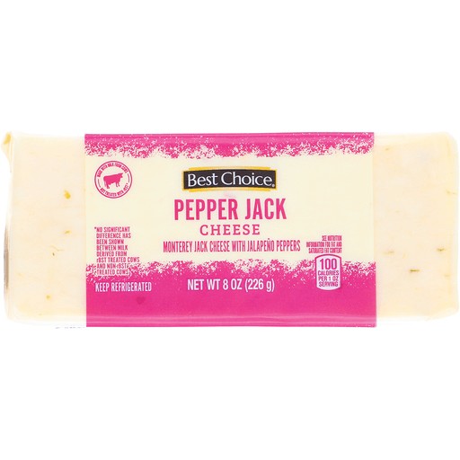 BEST CHOICE PEPPER JACK CHEESE BAR       8 OZ