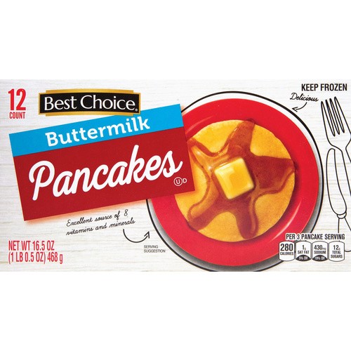 BEST CHOICE BUTTERMILK PANCAKES 16.5 OZ