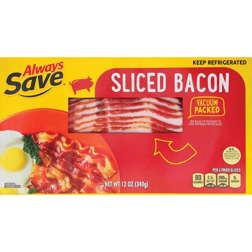 ALWAYS SAVE SLICED BACON                 12 OZ