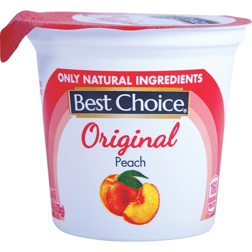 BEST CHOICE ORIGINAL PEACH YOGURT        1 OZ