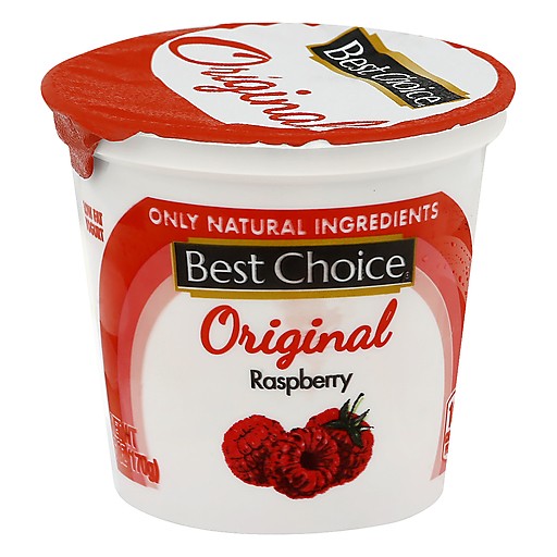 BEST CHOICE ORIGINL RASPBERRY YOGURT     1 OZ