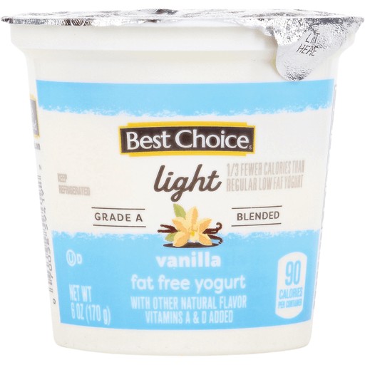 BEST CHOICE VANILLA YOGURT               1 OZ