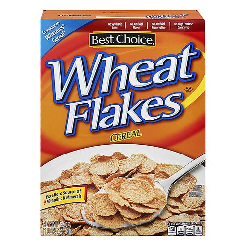 WHEAT FLAKES CEREAL                      18 OZ