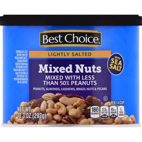BEST CHOICE MIXED NUTS                   10.3 OZ