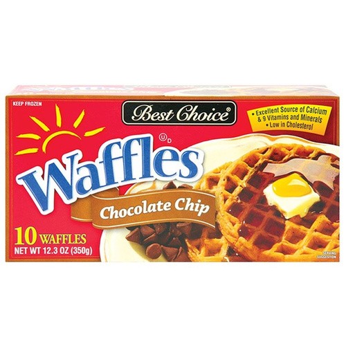 BEST CHOICE CHOCOLATE CHIPS WAFFLES 12.3 OZ