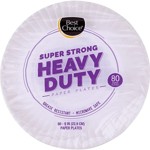 BEST CHOICE 9  HEAVY DUTY PLATES         1 COUNT