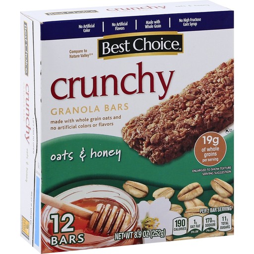 BST CH CRUNCH GRANOLA BARS OAT&HNY       1 COUNT