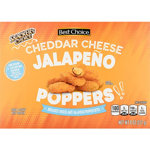 BEST CHOICE CHEDDAR JALAPENO POPPERS     8 OZ