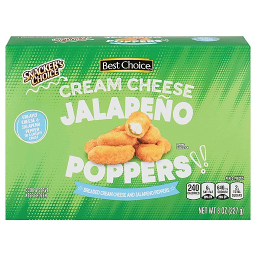 BEST CHOICE CREAMY JALAPENO POPPERS      8 OZ