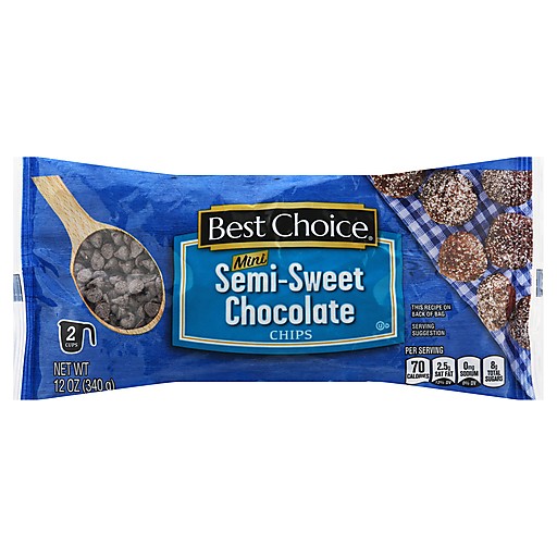 BEST CHOICE MINI CHOCOLATE CHIPS         1 OZ