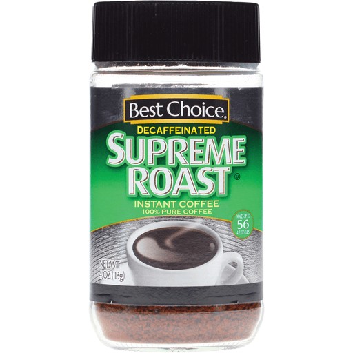 BEST CHOICE SUPREME ROAST INST COFFE     4 OZ