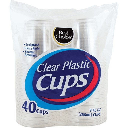BST CH CLEAR TUMBLER 9OZ                 40 COUNT