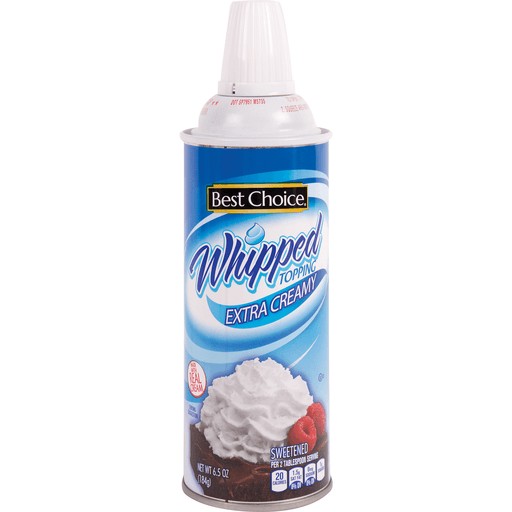 BEST CHOICE WHIPPED TOPPING EXTRA CR     6.5 OZ