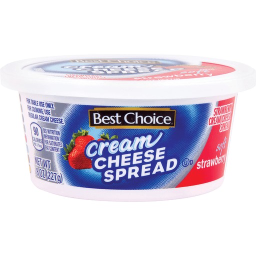 BEST CHOICE CRM CHEESE STRAW. SPREAD     8 OZ