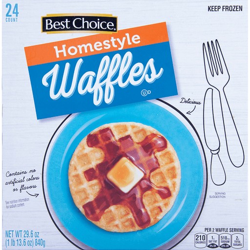 BEST CHOICEORIGINAL WAFFLES 24 CT        29.7 OZ