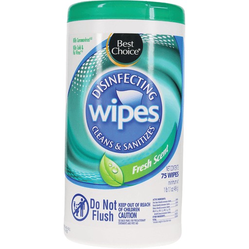 BEST CHOICE DIS FRE WIPES                1 COUNT