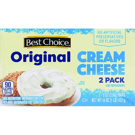 BEST CHOICE CREAM CHEESE 2 Pack          1 OZ