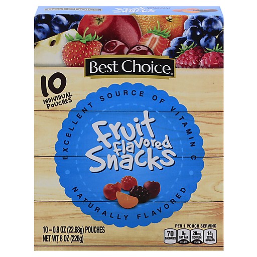 BEST CHOICE FLAVORED SNACKS              10 COUNT