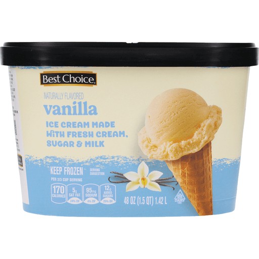 BEST CHOICE VANILLA ICE CRM              48 OZ