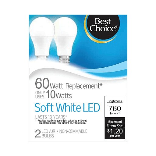 BEST CHOICE 60W LED SOFT WHITE           1 COUNT