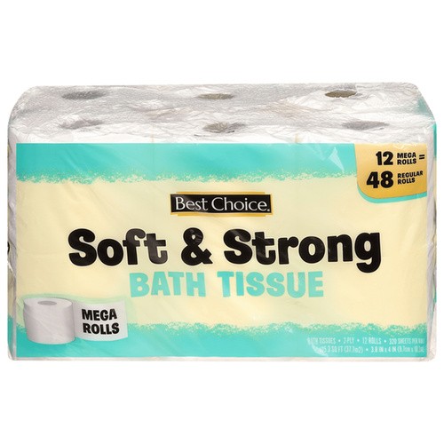 BEST CHOICE ES BATH TISSUE 12 Roll       12 PCS