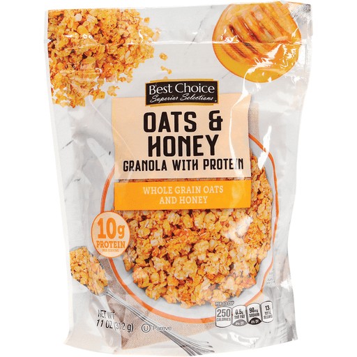 BEST CHOICE OATS & HONEY GRANOLA         1 OZ