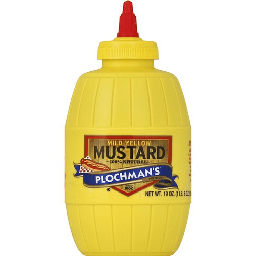 PLOCHMANS YELLOW MUSTARD 19 OZ