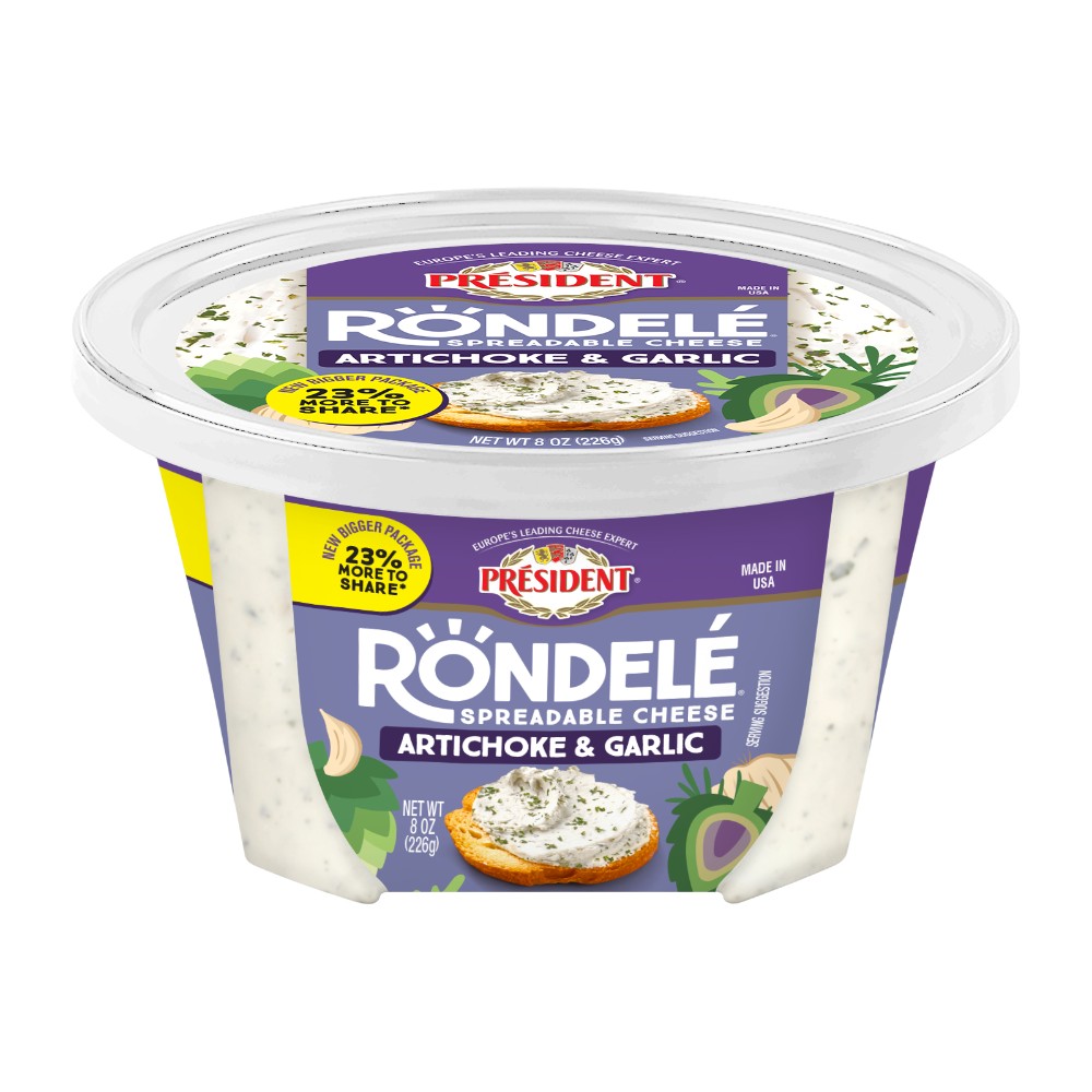 PRESIDENT RONDELE ARTICHOKE& GARLIC      8 OZ