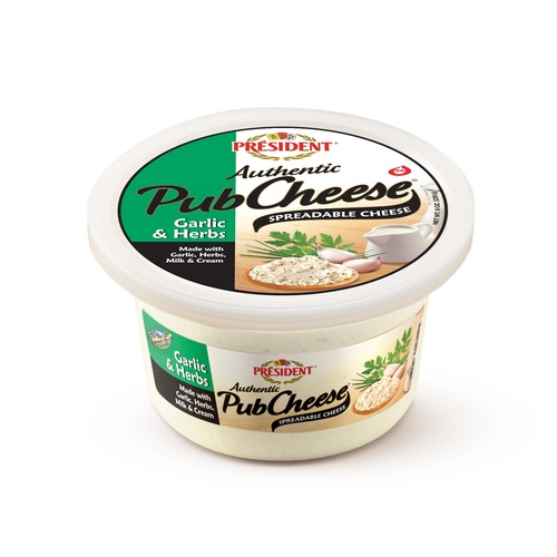 PRESIDENT PUB CHEESE GARLIC& HERBS       8 OZ