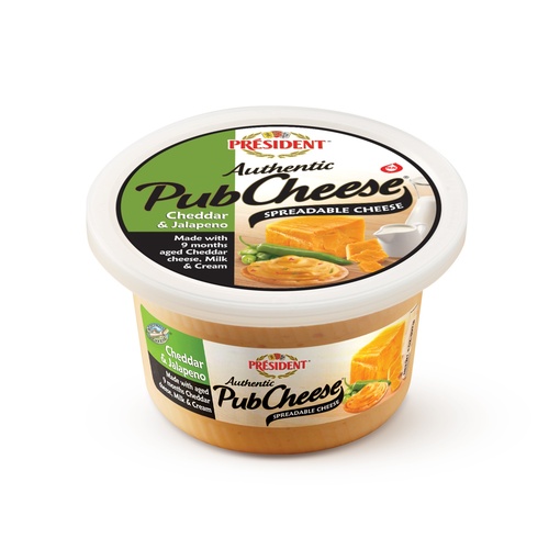 PRESIDENT PUB CHEESE CHEDDAR JALAPEN     8 OZ