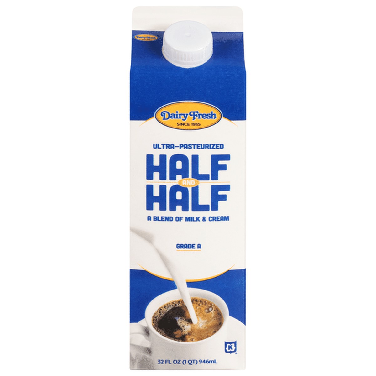 DAIRY FRESH HALF&HALF MILK 16 OZ