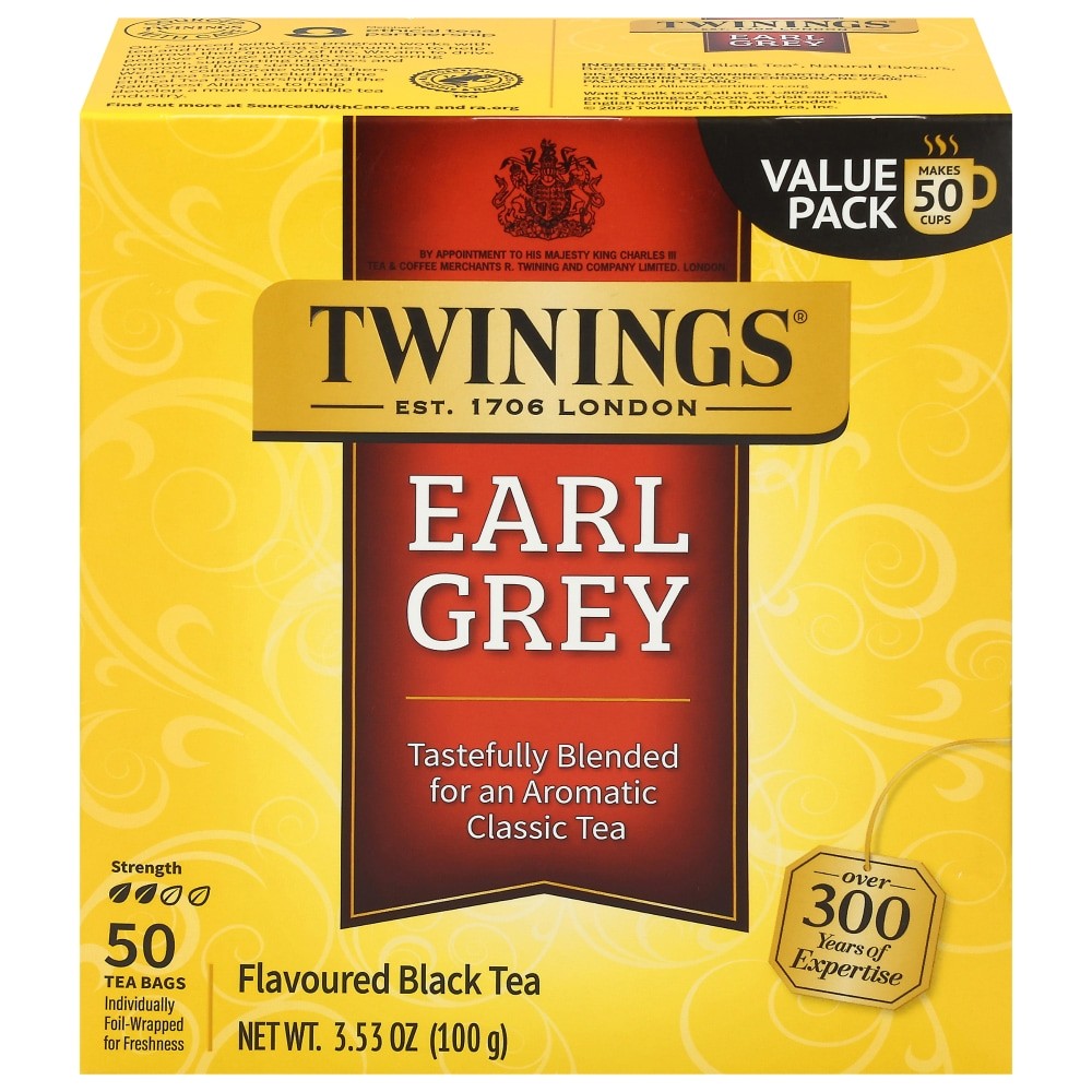 TWINNING EARL GREY TEA 50 BAGS
