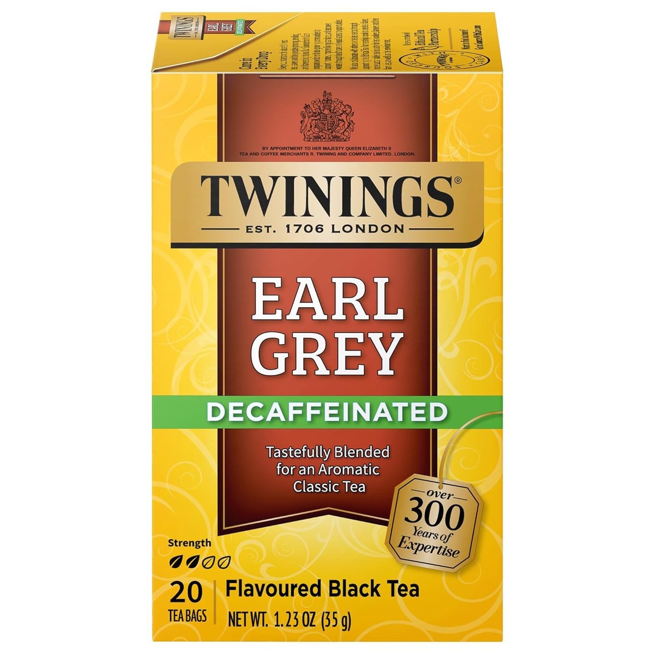 TWINNING EARL GREY TEA DECAF 20 BAGS