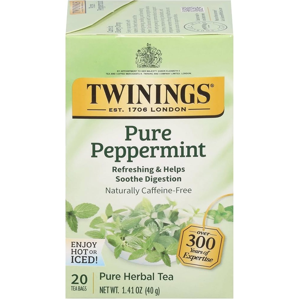 TWINING'S PURE PEPPERMINT TEA BAGS 3.5 OZ