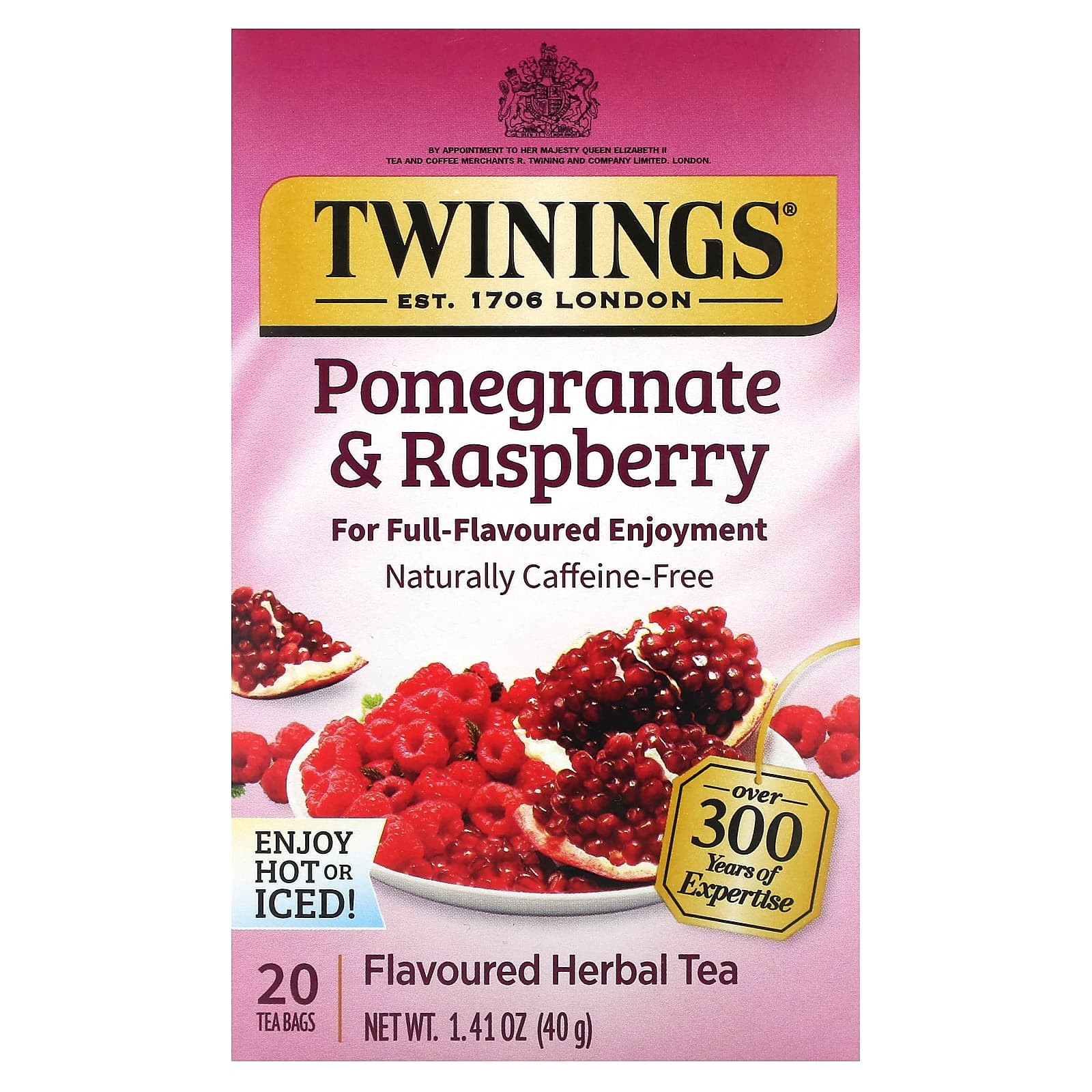 Twinings Tea Pomegranate Raspberry 20 BAG